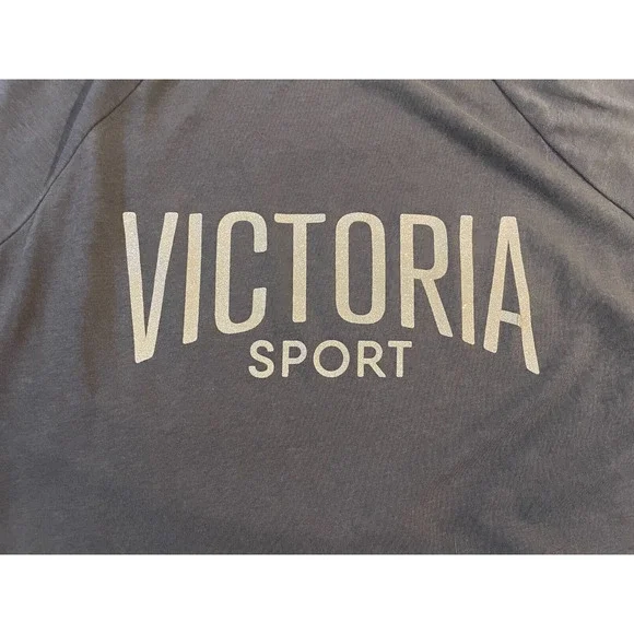 """Womens VICTORIA'S SECRET SPORT Grey Sweatshirt long sleeve Sz S Logo""" - Picture 3 of 10